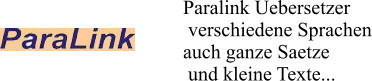 Paralink Uebersetzer  verschiedene Sprachen auch ganze Saetze  und kleine Texte...