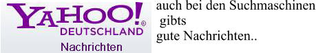 auch bei den Suchmaschinen  gibts  gute Nachrichten..